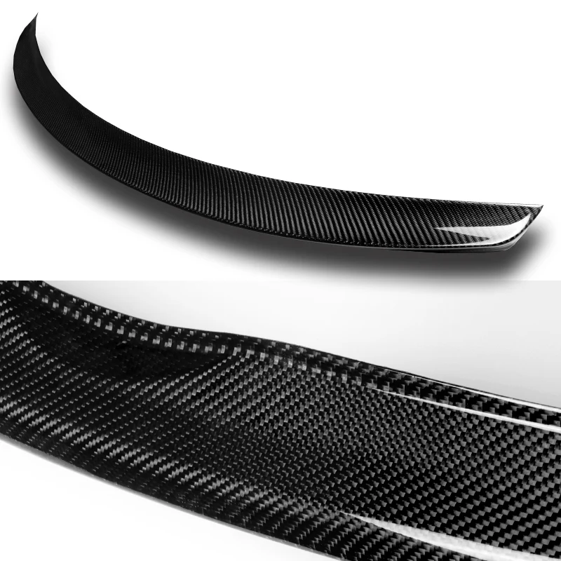 STP-Style Rear Trunk Lip Duckbill Spoiler Wing For 2014-2021 Infiniti Q50 4-DR / Sedan -Real Carbon Fiber - Image 2