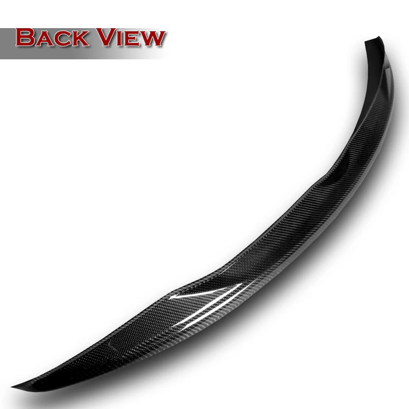 STP-Style Rear Trunk Lip Duckbill Spoiler Wing For 2014-2021 Infiniti Q50 4-DR / Sedan -Real Carbon Fiber - Image 4