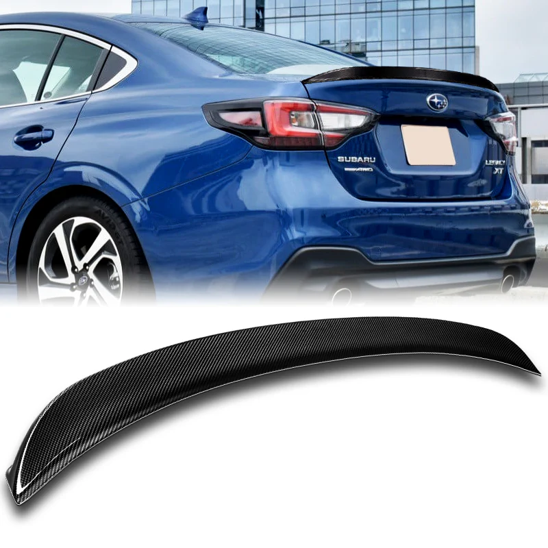 STP-Style Rear Trunk Lip Duckbill Spoiler Wing For 2015-2020 Subaru Legacy -Real Carbon Fiber - Image 6