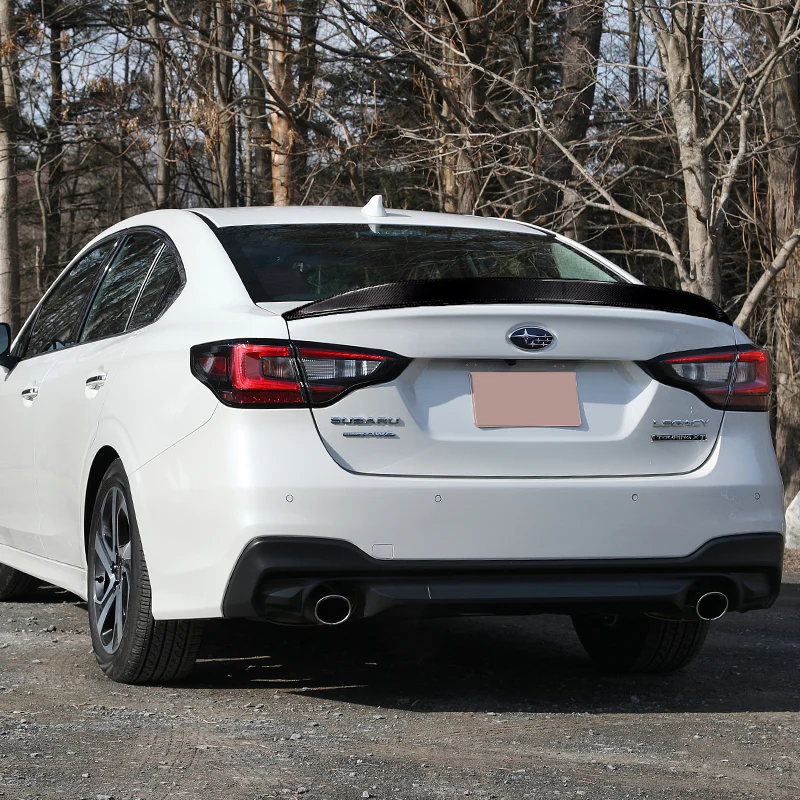 STP-Style Rear Trunk Lip Duckbill Spoiler Wing For 2015-2020 Subaru Legacy -Real Carbon Fiber - Image 8