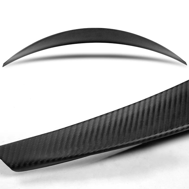 STP-Style Rear Trunk Lip Duckbill Spoiler Wing For 2017-2023 Tesla Model 3 -Matte Carbon Fiber - Image 2