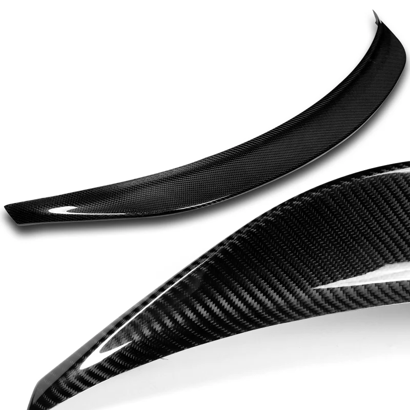 STP-Style Rear Trunk Lip Spoiler Wing For 2013-2017 Hyundai Veloster Turbo -Real Carbon Fiber - Image 2