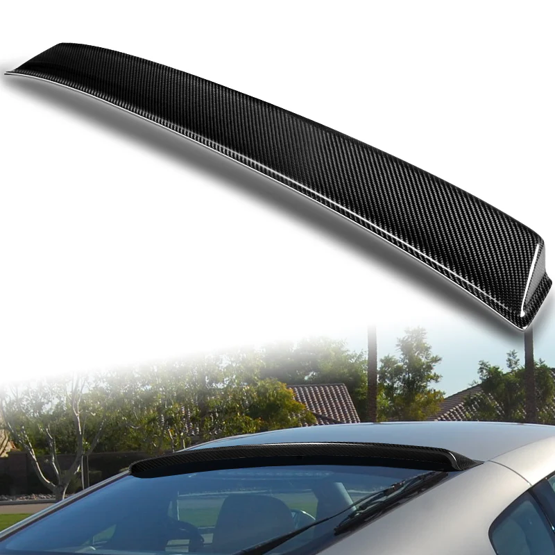 STP-Style Rear Window Roof Visor Wing Spoiler For 2003 - 2008 Nissan 350Z Z33 -Real Carbon Fiber - Image 5
