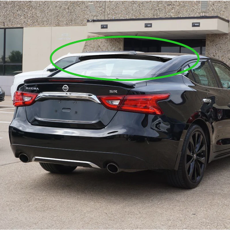 STP-Style Rear Window Roof Visor Wing Spoiler For 2016 - 2023 Nissan Maxima -Real Carbon Fiber - Image 6