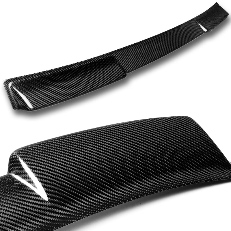 STP-Style Rear Window Roof Visor Wing Spoiler For 2017 - 2022 Infiniti Q60 2-DR / Coupe -Real Carbon Fiber - Image 2