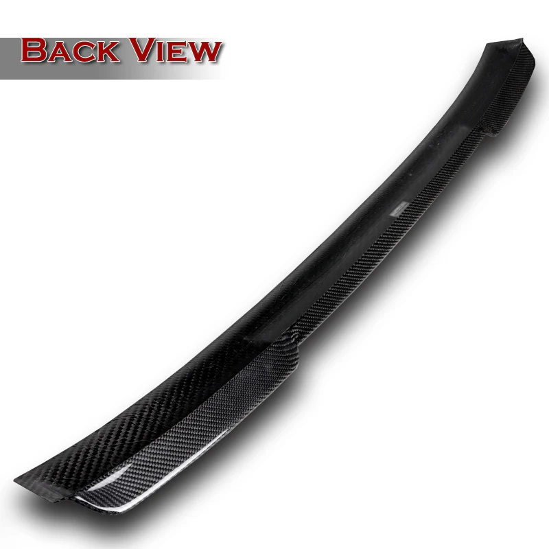 STP-Style Rear Window Roof Visor Wing Spoiler For 2017 - 2022 Infiniti Q60 2-DR / Coupe -Real Carbon Fiber - Image 4