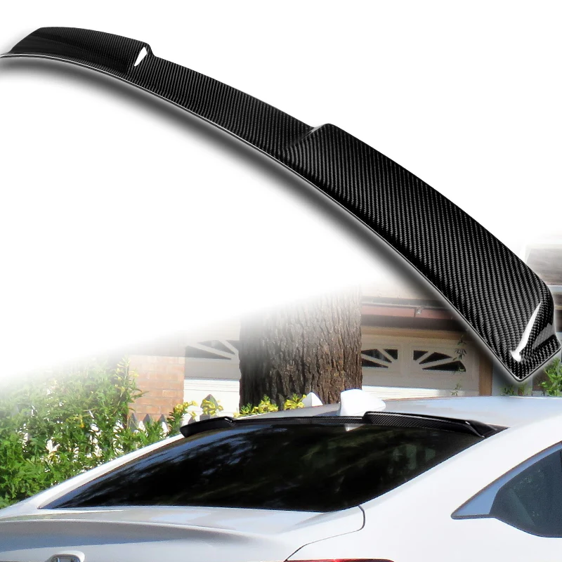 STP-Style Rear Window Roof Visor Wing Spoiler For 2018-2022 Honda Accord 4-DR / Sedan -Real Carbon Fiber - Image 5