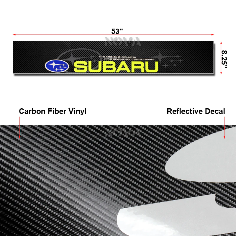 Subaru Carbon Fiber Windshield Banner - Image 3