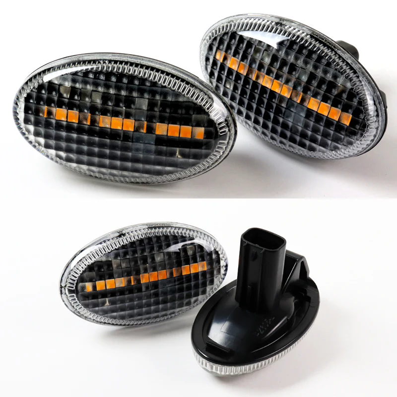 Subaru Impreza WRX STI / Forester / Liberty Amber LED Turn Signal Front Side Marker Lights -Clear Lens - Image 4