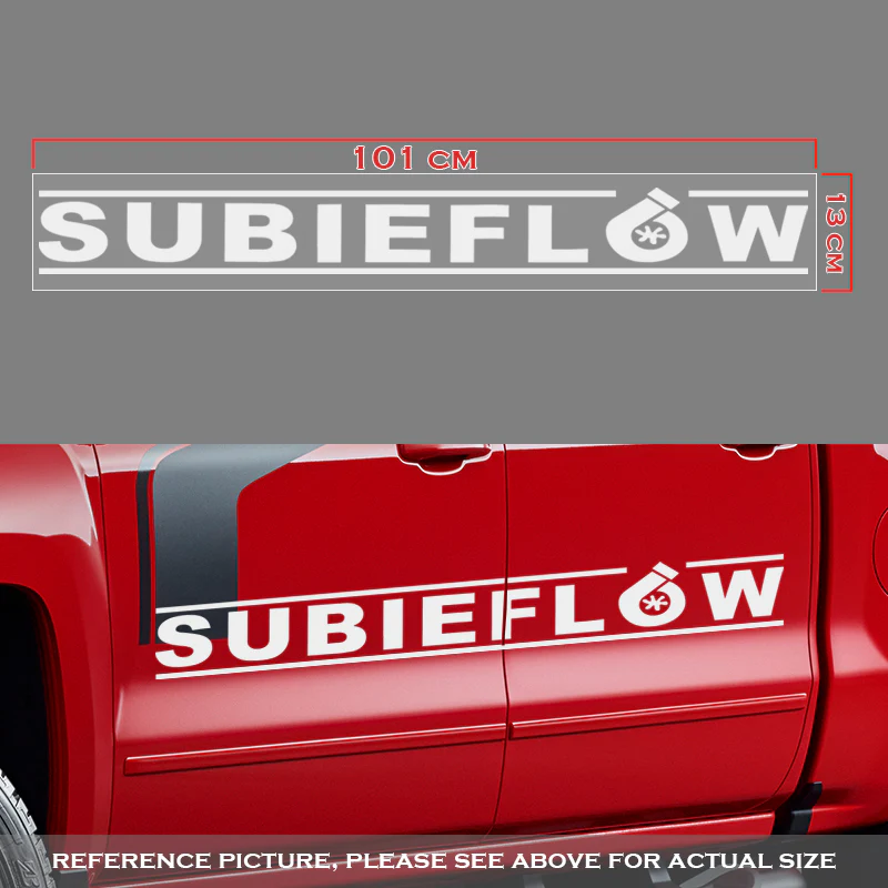 SubieFlow Windshield 40" Banner For STi WRX Die Cut Vinyl Bumper Sticker Body Decal ej20 New - Image 5