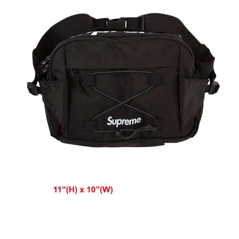 Supreme3M Black Utility Pouch Bumbag Shoulder Messenger Sling Waist Bag NEW 11" x 10" - Image 2