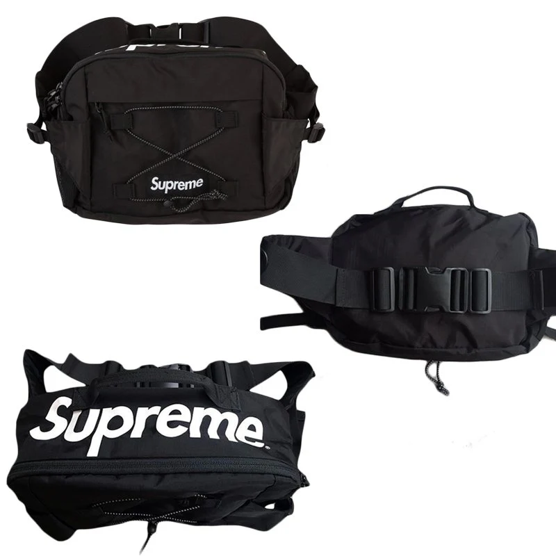 Supreme3M Black Utility Pouch Bumbag Shoulder Messenger Sling Waist Bag NEW 11" x 10" - Image 3