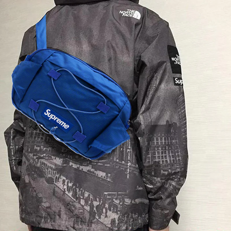 Supreme3M Blue Utility Pouch Bumbag Shoulder Messenger Sling Waist Bag NEW 11" x 10" - Image 2