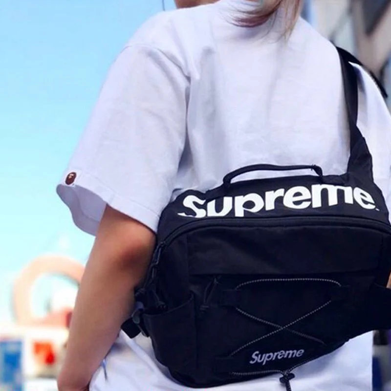 Supreme3M Navy Blue Utility Pouch Bumbag Shoulder Messenger Sling Waist Bag NEW 11" x 10" - Image 2