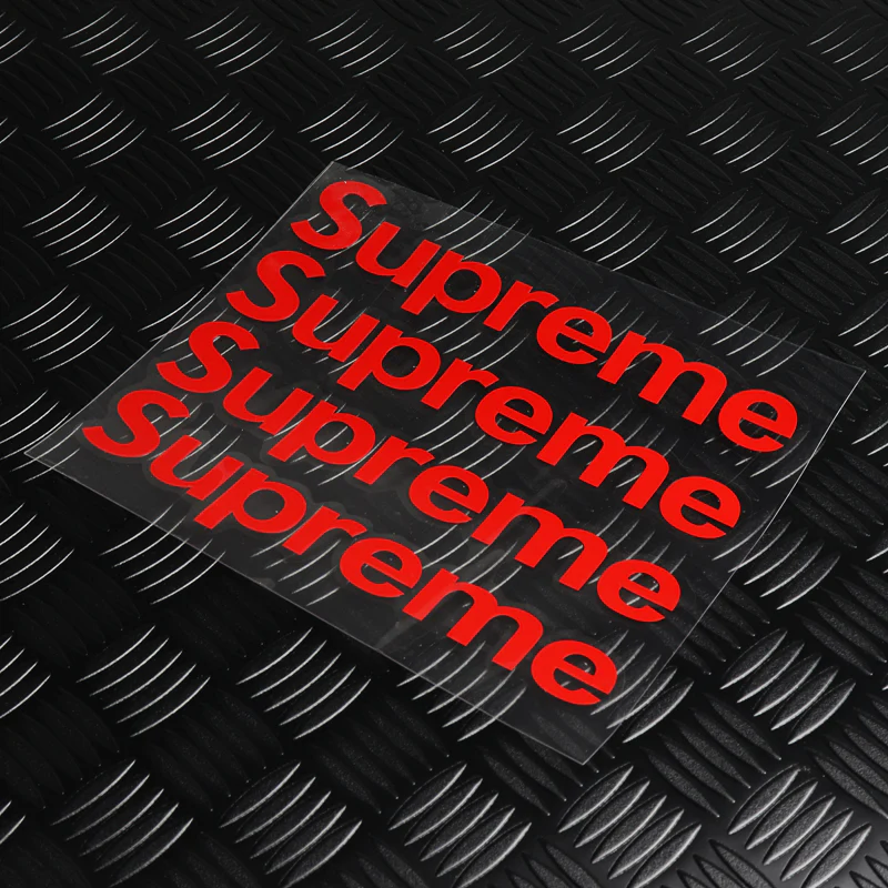 Supreme3M Red Sticker Box Waterproof Phone Laptop Backpack Skateboard Decals Stickers - Image 2