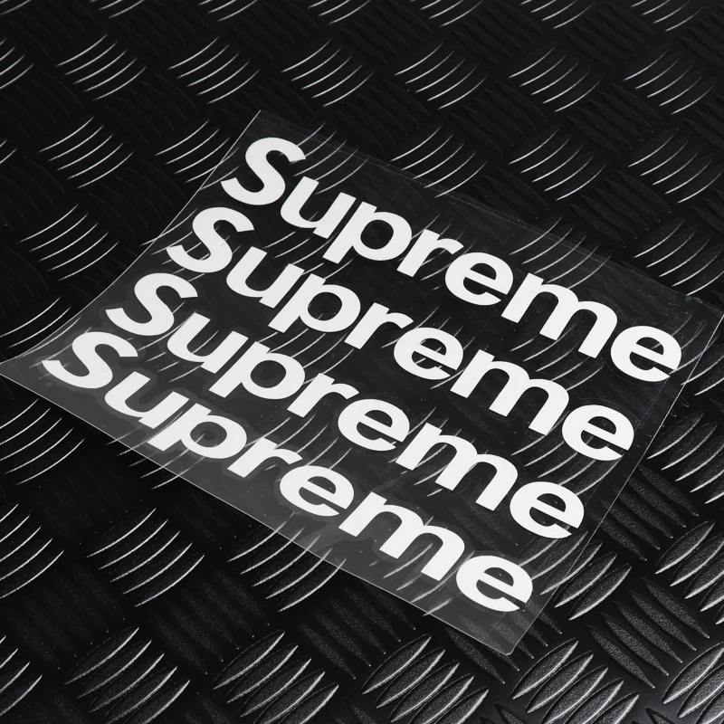 Supreme3M White Sticker Box Waterproof Phone Laptop Backpack Skateboard Decals Stickers - Image 2
