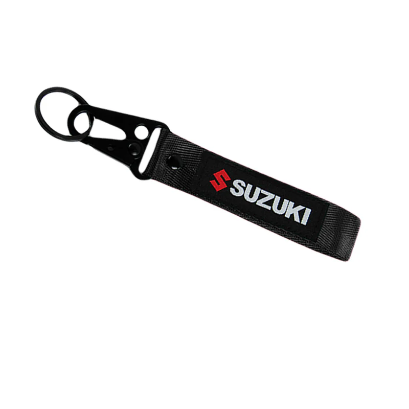 SUZUKI GSX Lanyard Double Sided Backpack Key Ring Hook Strap Metal Keychain X2 - Image 4