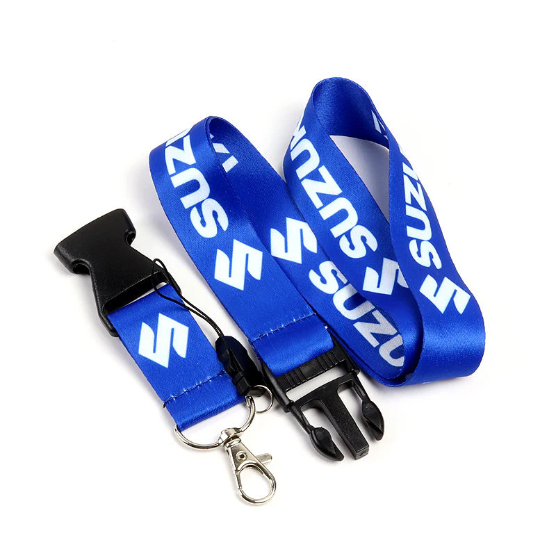 SUZUKI Racing Set of Biker Blue Keychain Lanyard Motorcycle Strap Tag with GSX Backpack Metal Hook Key Ring - Image 3
