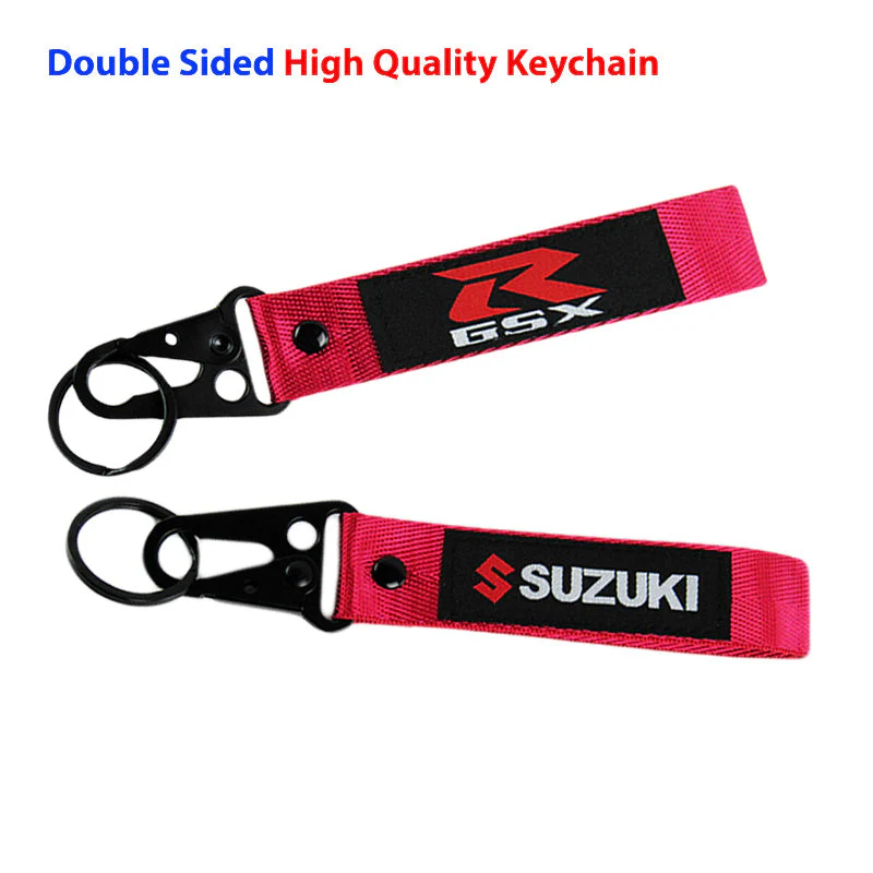SUZUKI Racing Set of Biker Blue Keychain Lanyard Motorcycle Strap Tag with GSX Backpack Metal Hook Key Ring - Image 5
