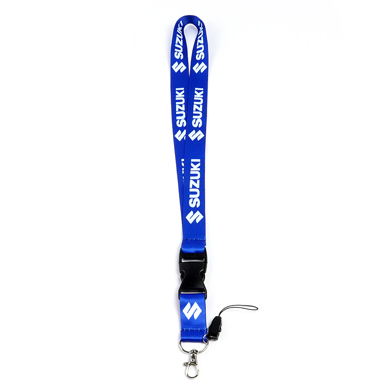 SUZUKI Racing Set of Biker Blue Keychain Lanyard Motorcycle Strap Tag with GSX Backpack Metal Hook Key Ring - Image 6