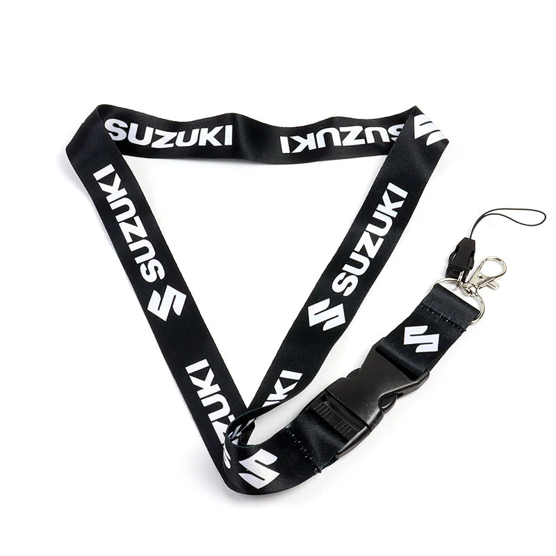 SUZUKI Racing Set of Biker Keychain Lanyard Motorcycle Strap Tag with GSX Backpack Metal Hook Key Ring - Image 2