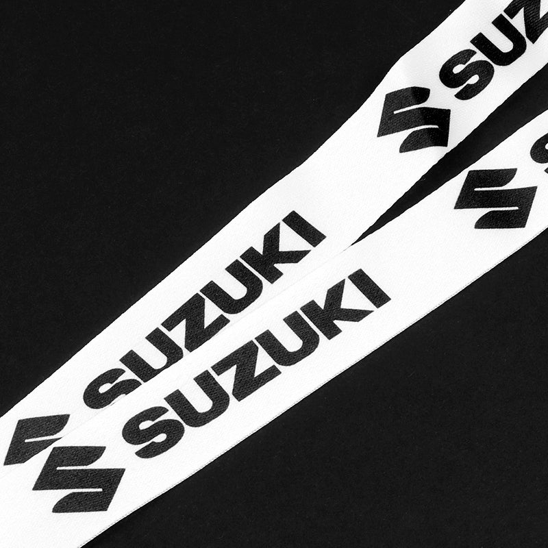 SUZUKI Racing Set of Biker White Keychain Lanyard Motorcycle Strap Tag with GSX Backpack Metal Hook Key Ring - Image 3