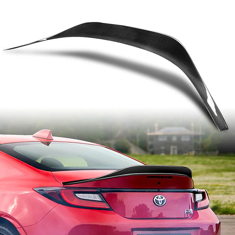 T-Style Rear Trunk Lip Spoiler Wing For 2022-2024 Subaru BRZ / Toyota GR86 -Real Carbon Fiber - Image 5