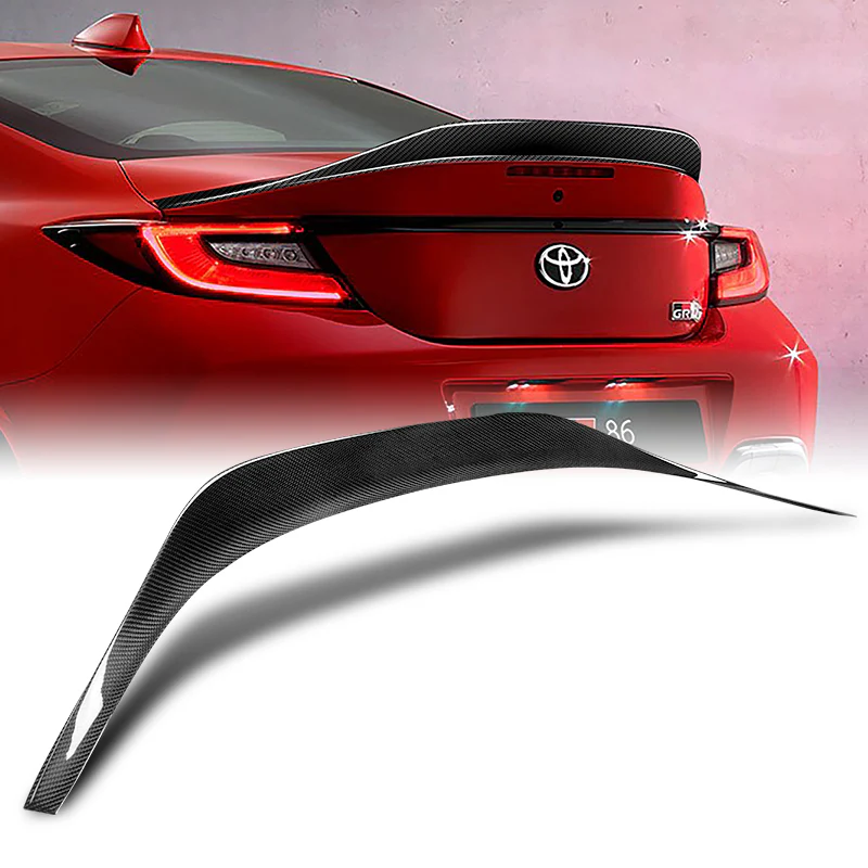 T-Style Rear Trunk Lip Spoiler Wing For 2022-2024 Subaru BRZ / Toyota GR86 -Real Carbon Fiber - Image 7