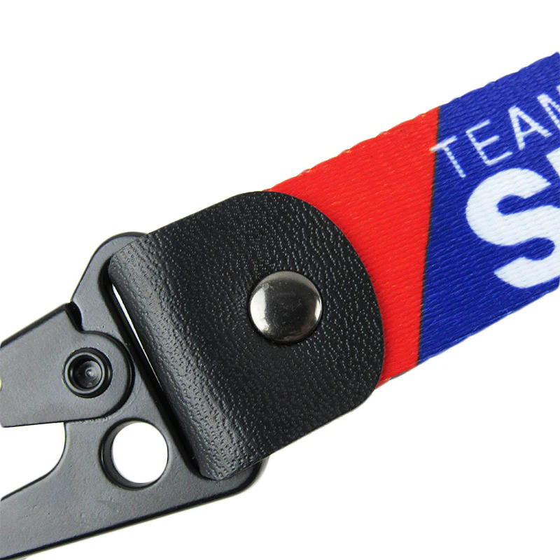 Team SUZUKI JDM Lanyard Double Sided Backpack Key Ring Hook Strap Metal Keychain X2 - Image 2