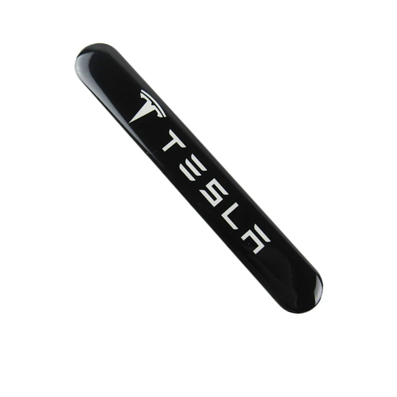 Tesla Black Car Door Rear Trunk Side Fenders Bumper Badge Scratch Guard Sticker New 4 pcs - Image 10