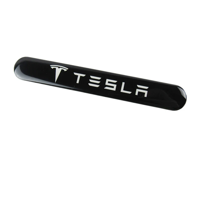 Tesla Black Car Door Rear Trunk Side Fenders Bumper Badge Scratch Guard Sticker New 4 pcs - Image 9