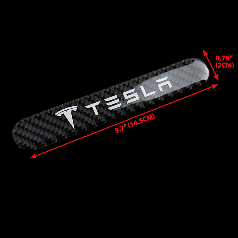 TESLA Set LOGO Emblems with Black Wheel Tire Valves Air Caps Keychain - US SELLER - Image 5