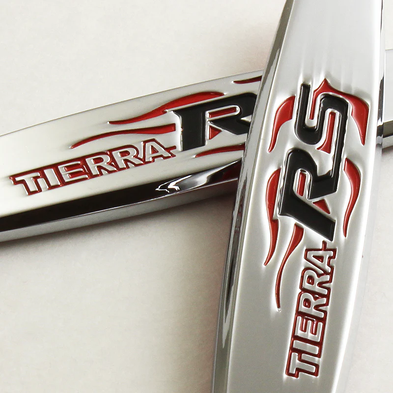 TIERRA RS Ford 3D Metal Emblem Badge Sticker x2 - Image 2