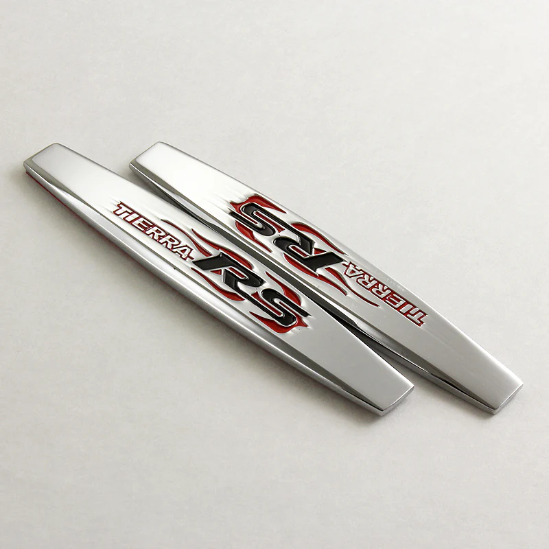 TIERRA RS Ford 3D Metal Emblem Badge Sticker x2 - Image 4