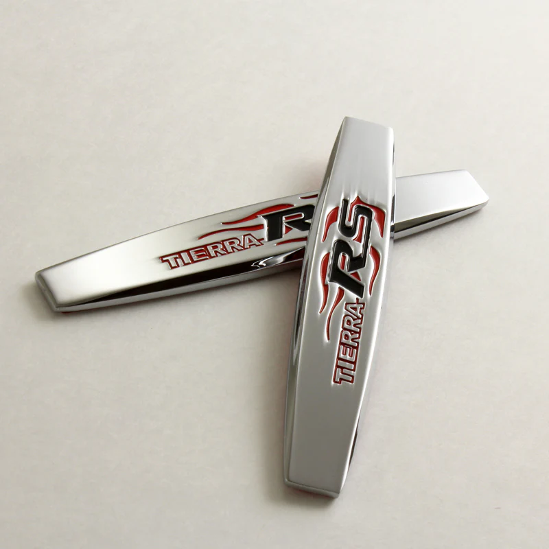 TIERRA RS Ford 3D Metal Emblem Badge Sticker x2 - Image 5