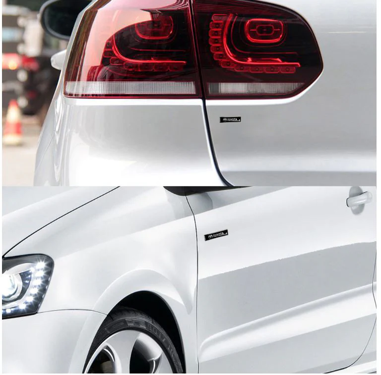 TOYOTA 2PC Luxury Auto Car Body Fender Metal Emblem Badge Sticker Decal - Image 3