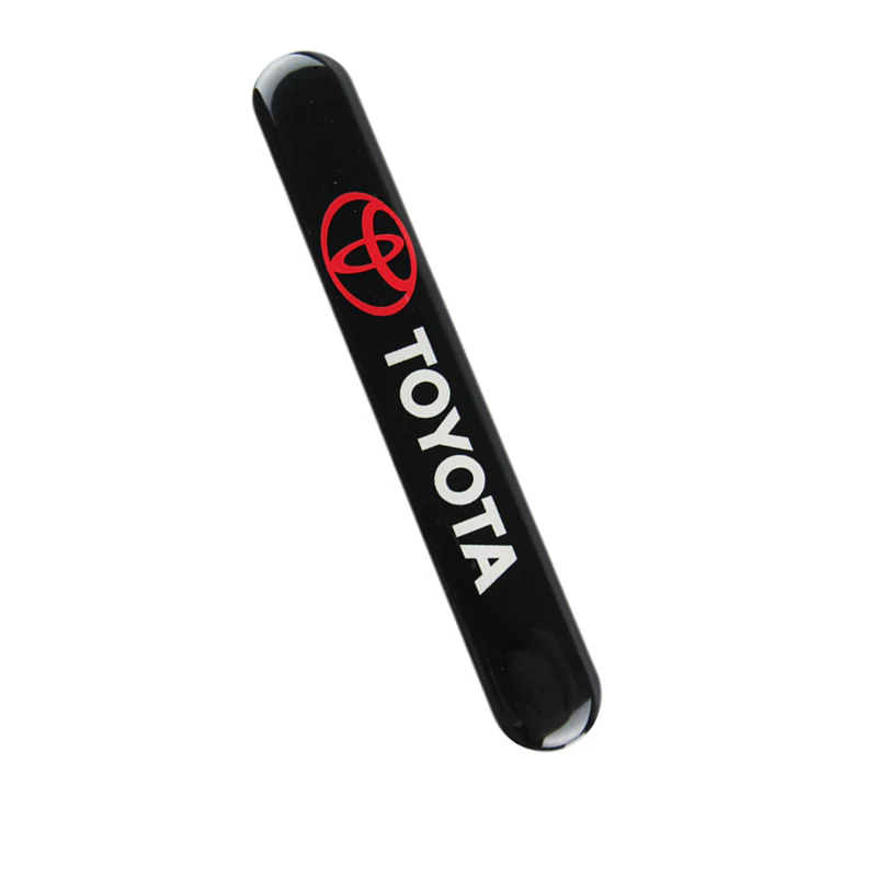 TOYOTA Black Car Door Rear Trunk Side Fenders Bumper Badge Scratch Guard Sticker New 4pcs - Image 10