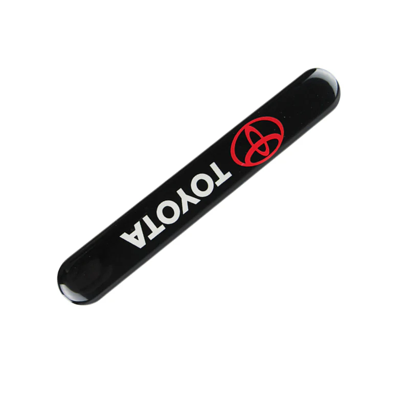 TOYOTA Black Car Door Rear Trunk Side Fenders Bumper Badge Scratch Guard Sticker New 4pcs - Image 11
