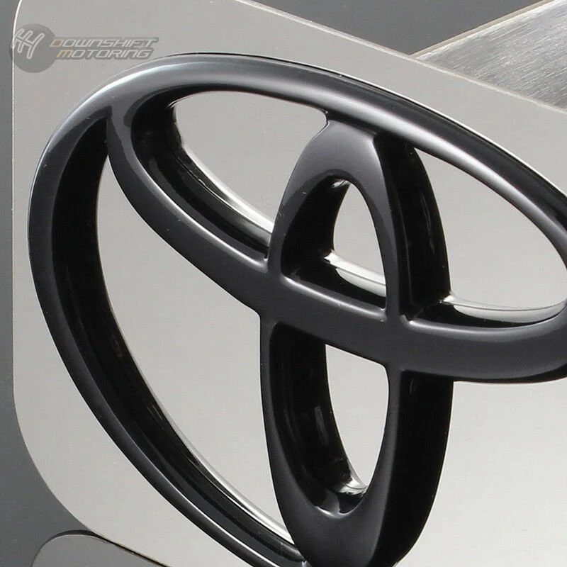 TOYOTA Black Logo Stainless Hitch Cover Plug Cap For 2" Trailer Tow Receiver - Image 2