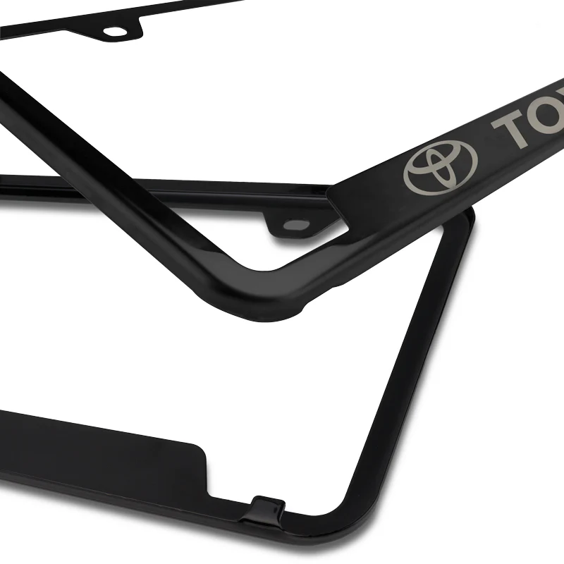 Toyota Black Stainless Steel Laser Etched License Plate Frame - GF.TOY.EB - Image 6