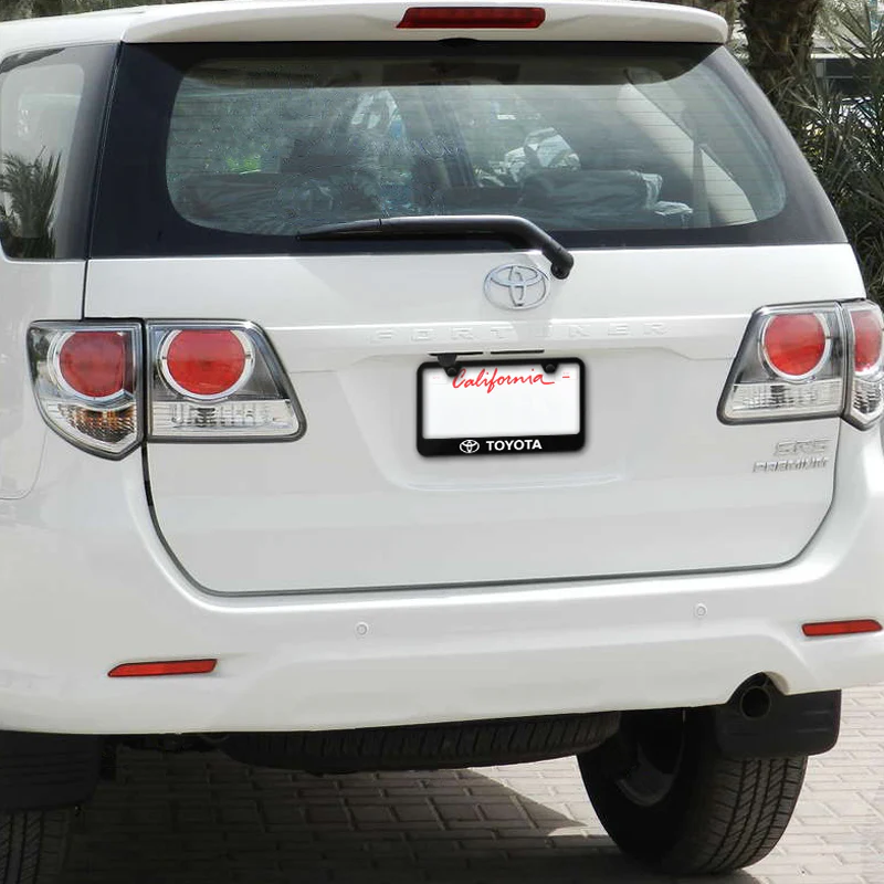 Toyota Stainless Steel OFFICIAL LICENSED Laser Etched License Plate Black Frame - SP.TOY.UB - Image 7