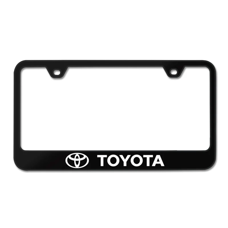 Toyota Stainless Steel OFFICIAL LICENSED Laser Etched License Plate Black Frame - SP.TOY.UB - Image 8