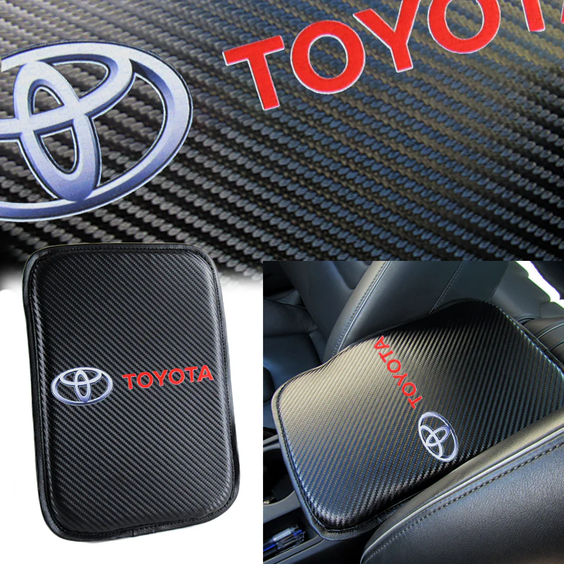 Toyota Carbon Fiber Look Armrest Cushion - Image 4