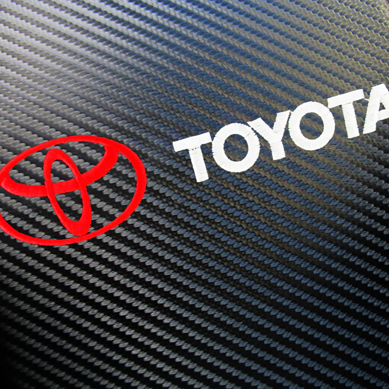 Toyota Carbon Fiber Look Embroidered Armrest Cushion - Image 5