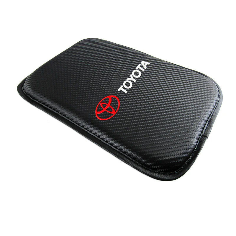 Toyota Carbon Fiber Look Embroidered Armrest Cushion - Image 6
