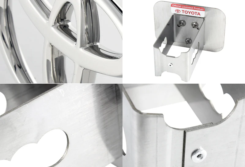 TOYOTA Chrome 3D Logo Stainless Steel Hitch Cover Plug Cap For 2" Trailer Tow Receiver - Image 3