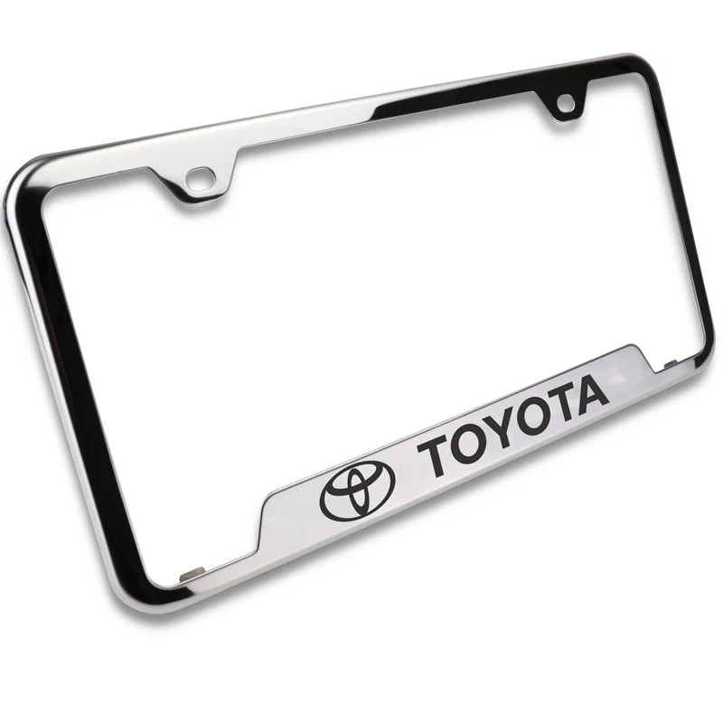 Toyota Chrome Stainless Steel Laser Etched License Plate Frame - GF.TOY.EC - Image 6
