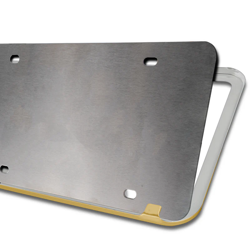 Toyota Gold Stainless Steel Laser Etched License Plate Frame - GF.TOY.EG - Image 8