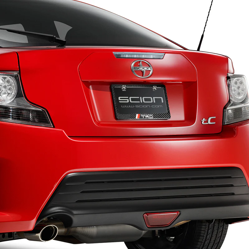 Toyota TRD 100% Real Carbon Fiber License Plate Frame with Caps & Screws - Image 3