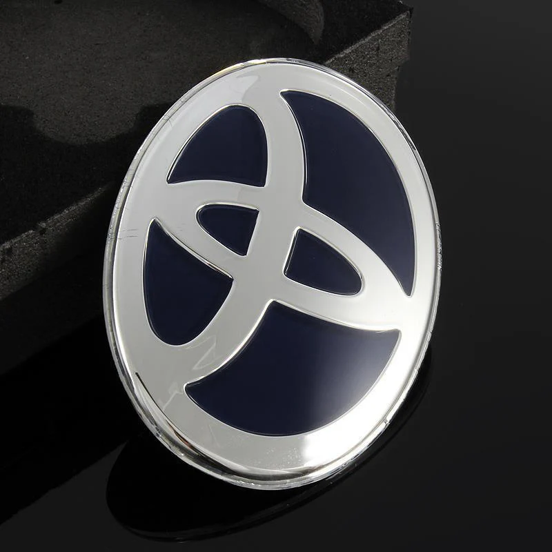 Toyota Navy Blue Steering Wheel Emblem Sticker - Image 2